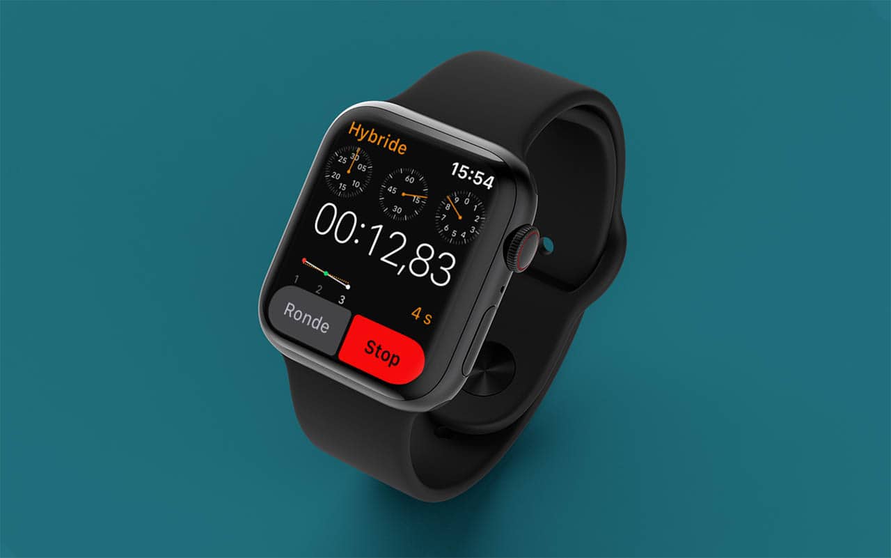 Apple Watch stopwatch hybride