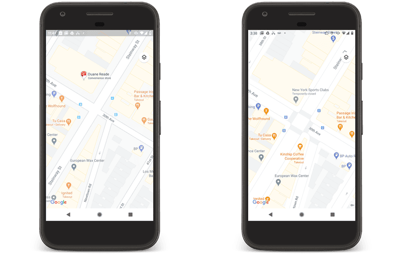 Google Maps details straatniveau