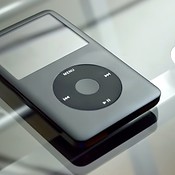 iPod classic in zwart.