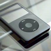 iPod classic in zwart.