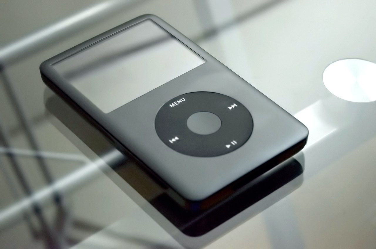 iPod classic in zwart.
