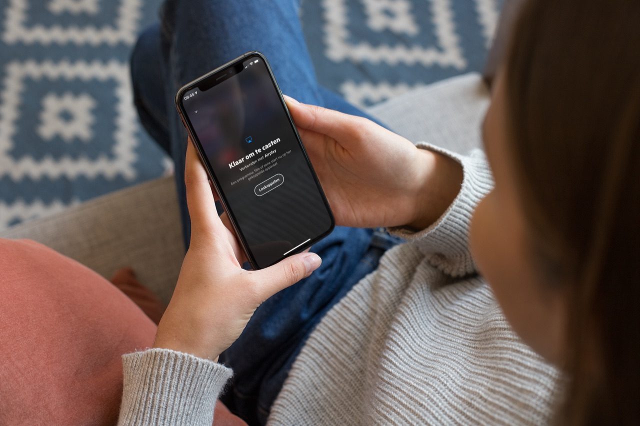 KPN TV-app met verbonden AirPlay.