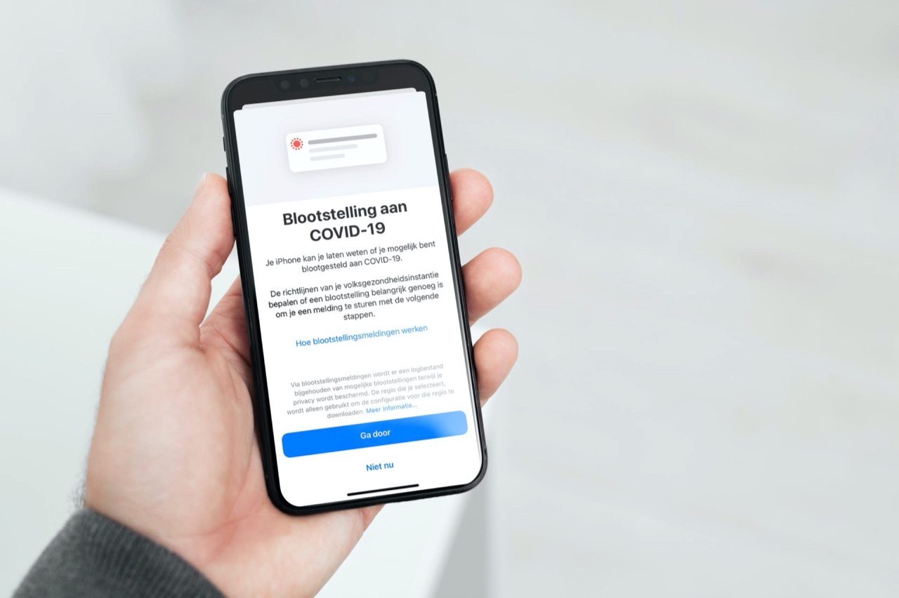 Blootstellingsmeldingen corona in iOS 13.7.