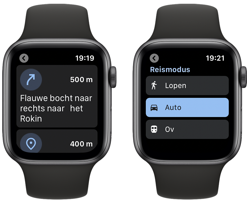 Google Maps op Watch