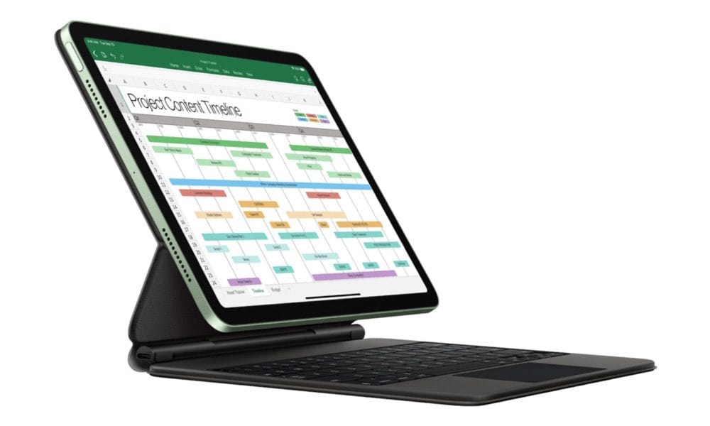 iPad Air 2020 met Magic Keyboard voor iPad.