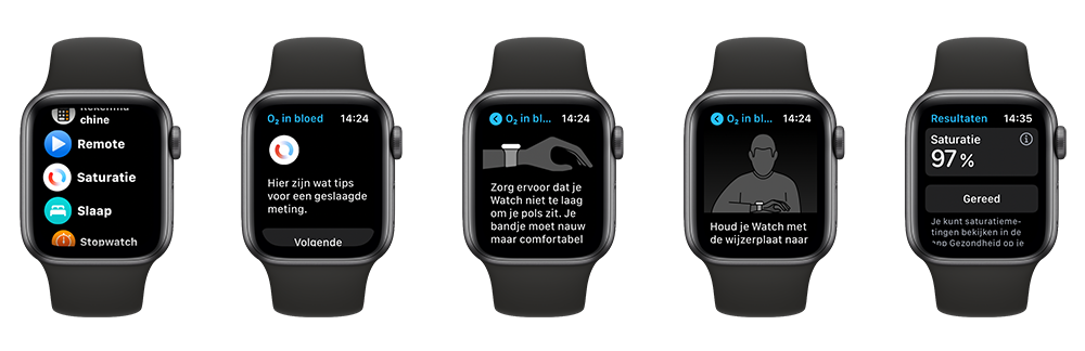 Apple Watch: saturatie meten