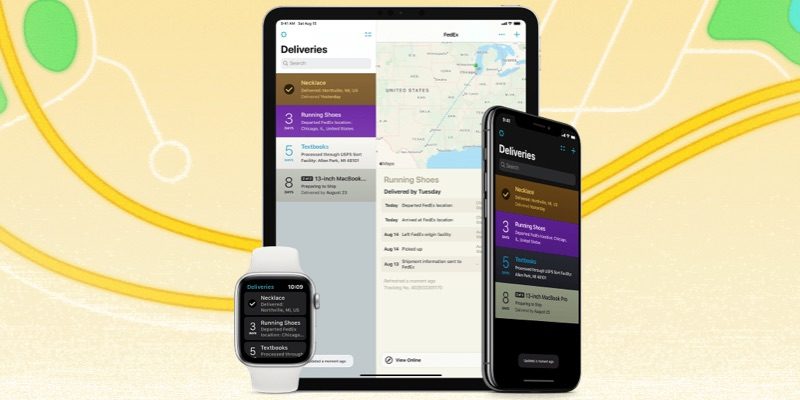 Deliveries voor iPhone, iPad en Apple Watch.
