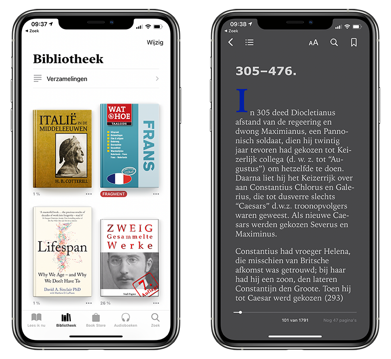 Haven Dood in de wereld Wrijven Eigen boeken (ePub) importeren in de Boeken-app van Apple