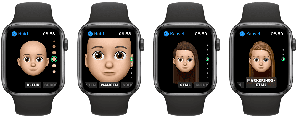 Memoji maken op Apple Watch