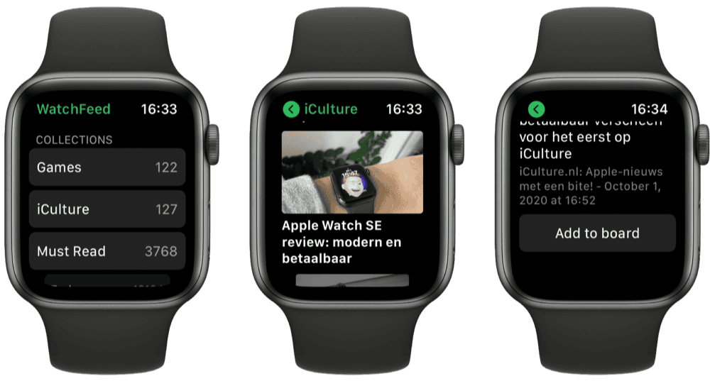 WatchFeed: Feedly op Apple Watch.