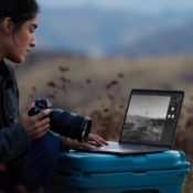 MacBook Pro gebruiken in de natuur