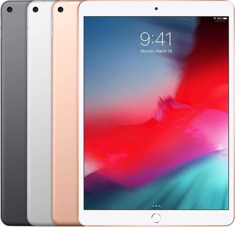 iPad Air 2019 3e generatie kleuren.