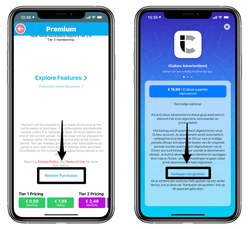 Fonkeling krijgen dichtbij In-app aankopen: zo werkt het op iPhone en iPad (uitleg)