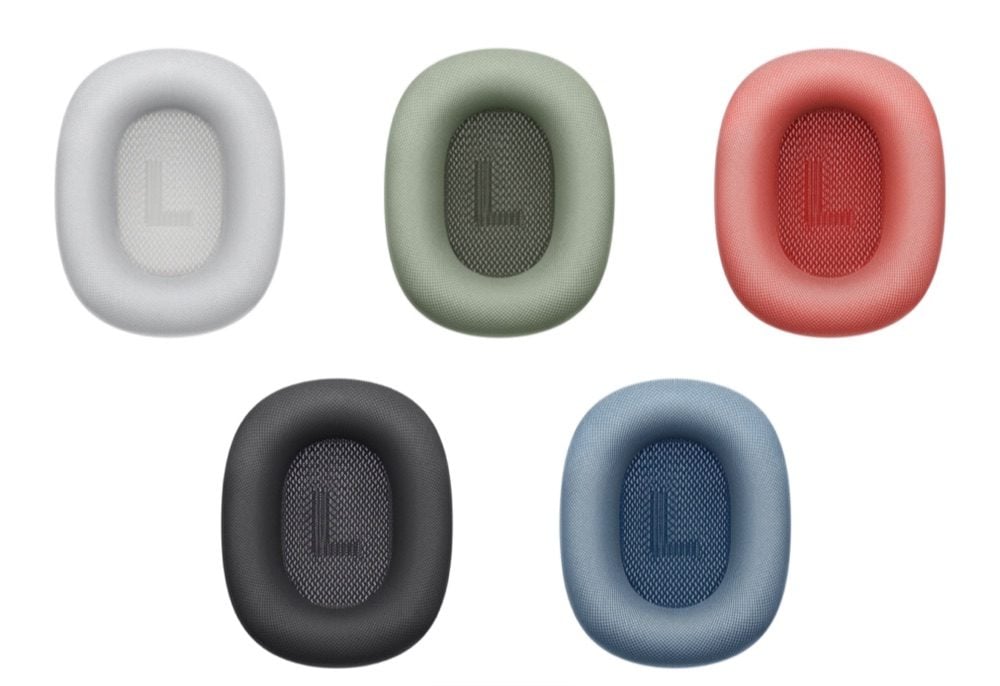 AirPods Max oorkussens in vijf kleuren.