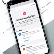 Gezondheidschecklist op iPhone