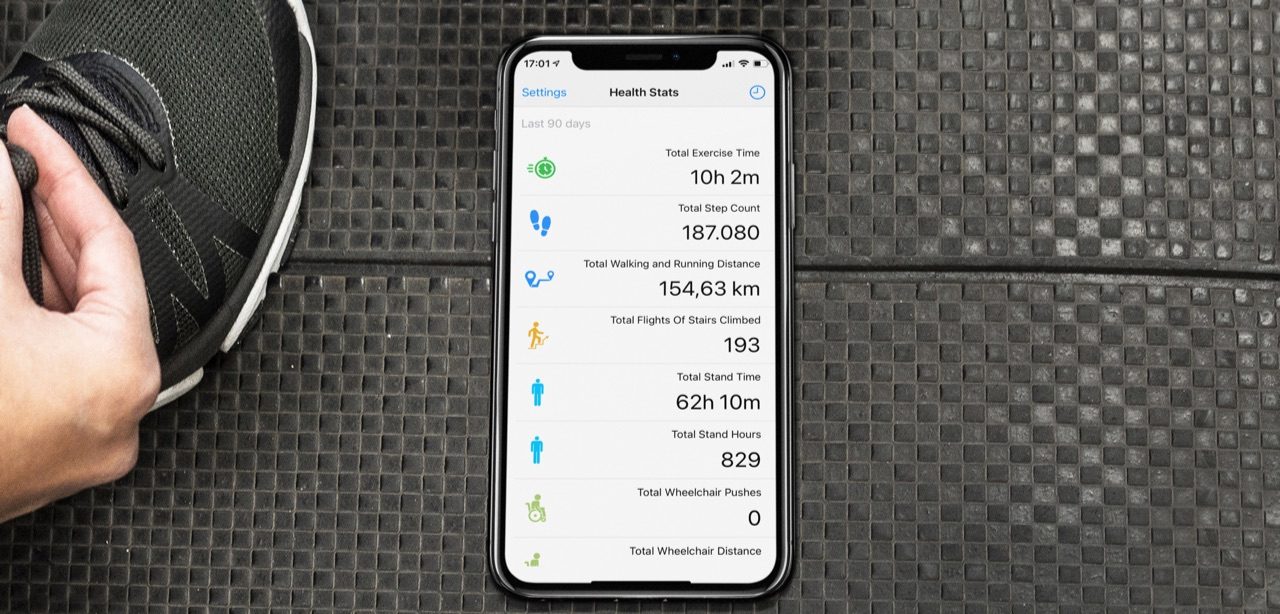 Health Stats op iPhone.