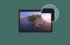 Vergrootglas op MacBook Air