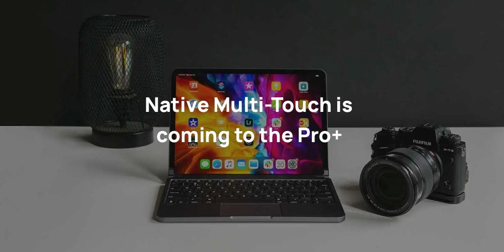 Brydge Pro+ toetsenbord met multi-touch voor trackpad.