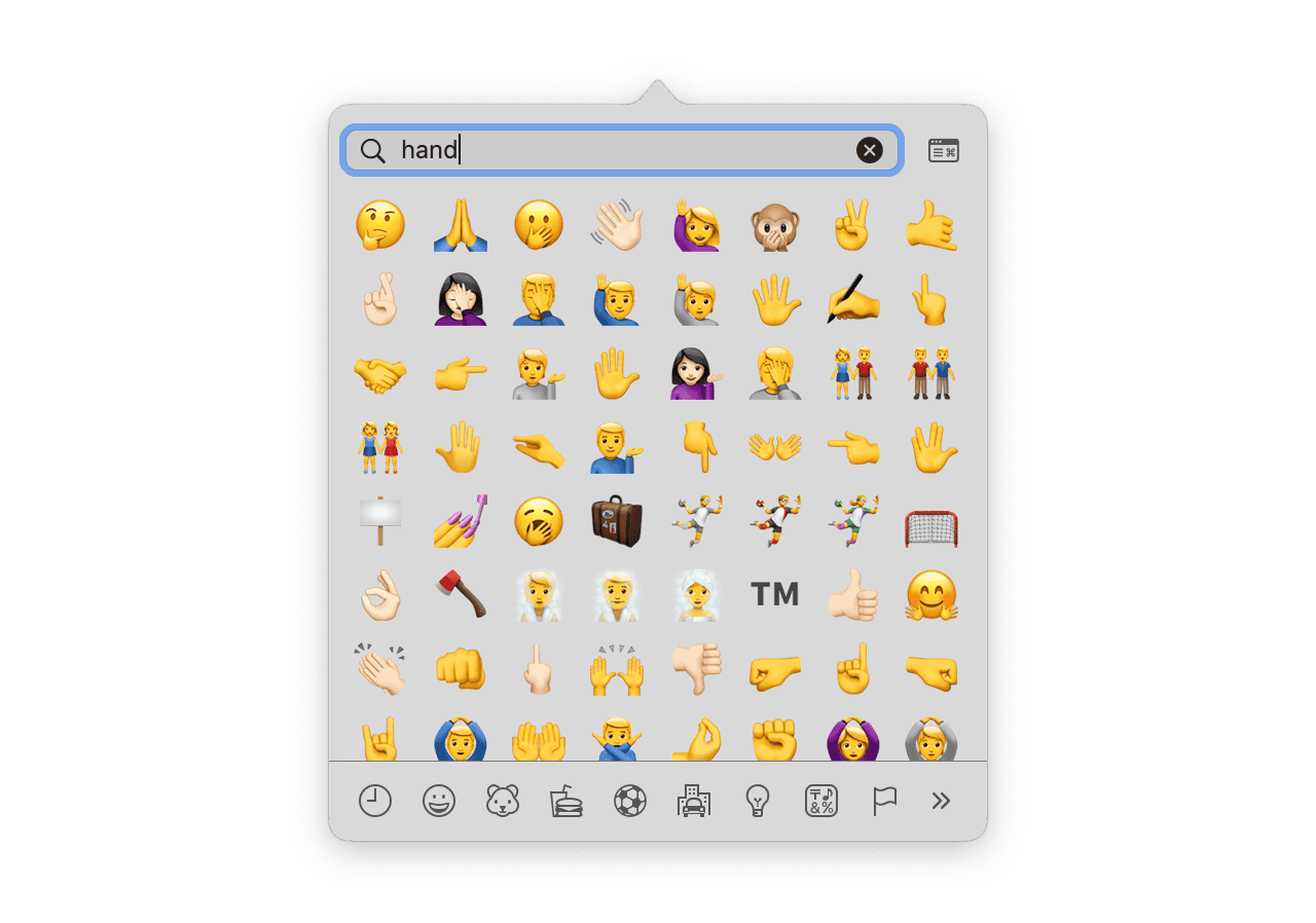 Emoji zoeken op de Mac