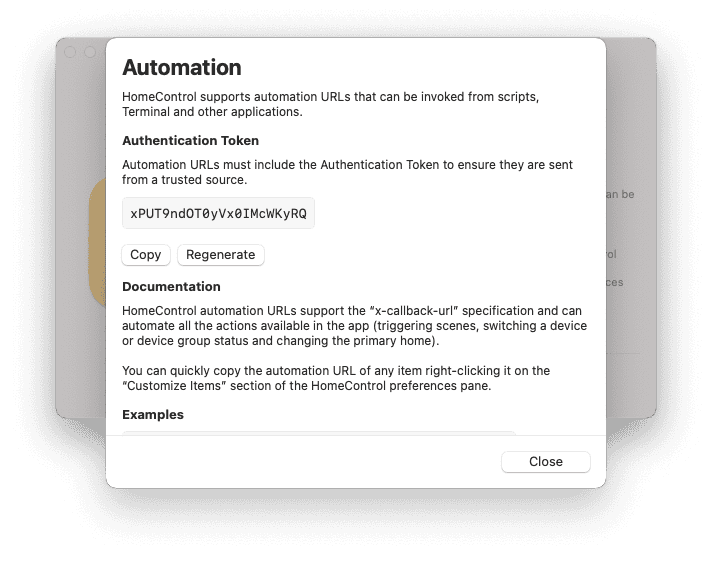 HomeControl Menu voor HomeKit: Automation scripts.