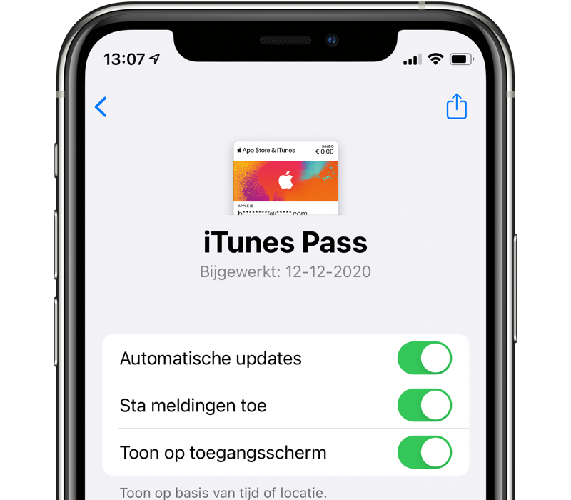 Kaart toevoegen aan Walletapp zet je klantenkaarten en meer op iPhone