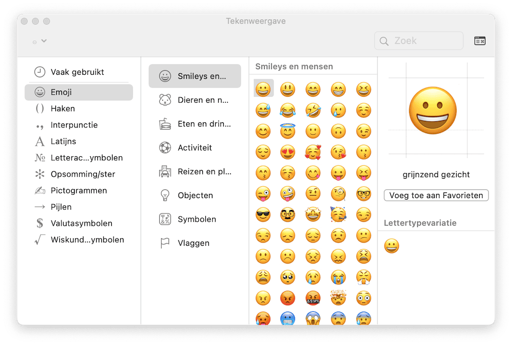 emoji-weergave-toetsenbord