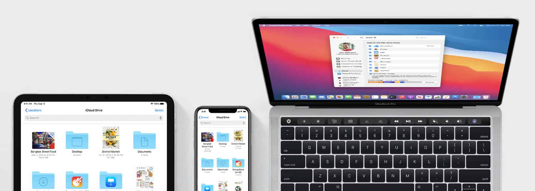 iCloud op iPhone, iPad en Mac