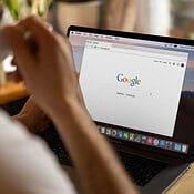 Google op een laptop