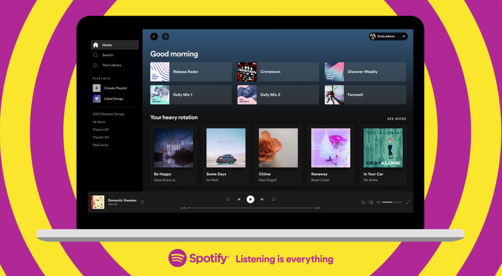 Spotify Desktop update van 2021.