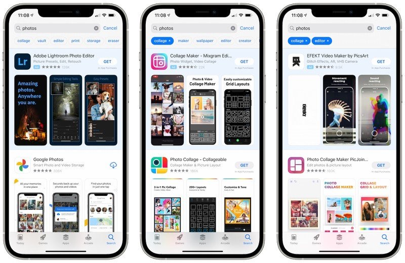 Test: App Store tags bij zoeken naar apps.