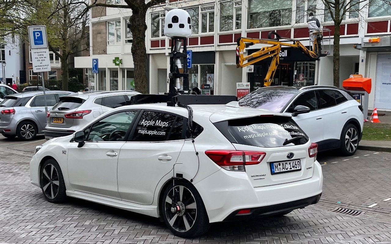 Apple Kaarten-auto in Nederland (Arnhem).