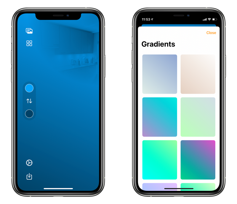 HomePaper-app: wallpaper met gradient voor HomeKit.