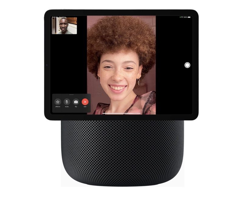 HomePod met scherm (iPad) en FaceTime.