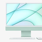 iMac 2021 blauw met accessoires