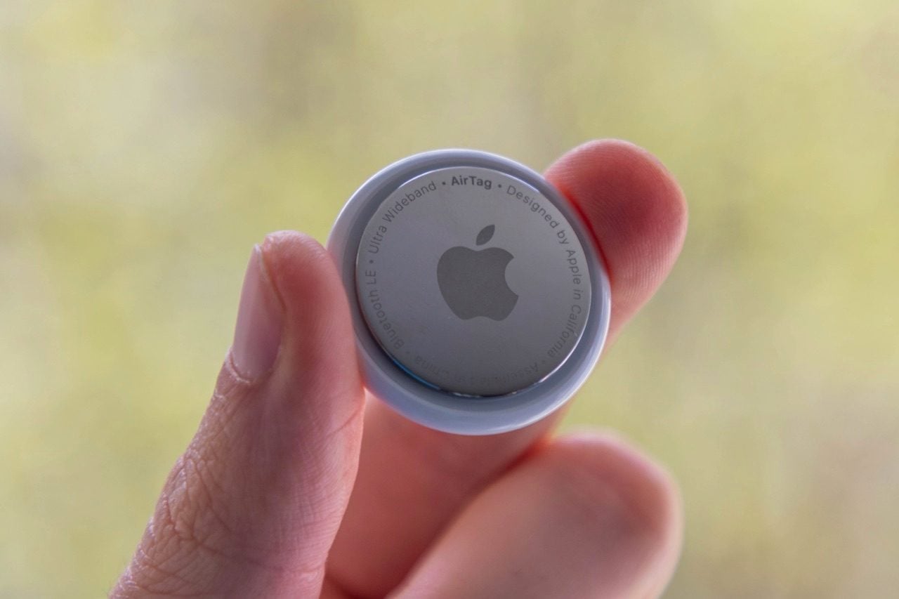AirTag in hand 1