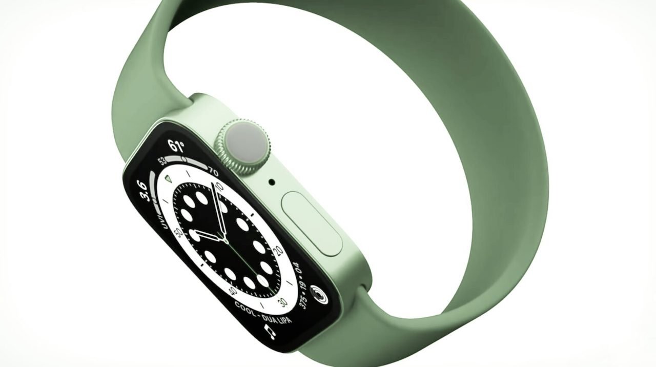 Apple Watch Series 7 in groen