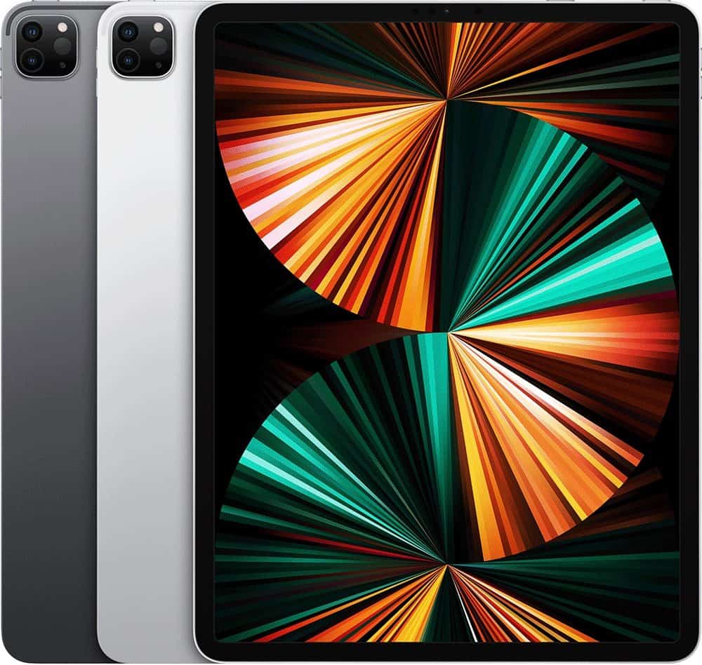 iPad Pro 2021 12,9-inch in meerdere kleuren.
