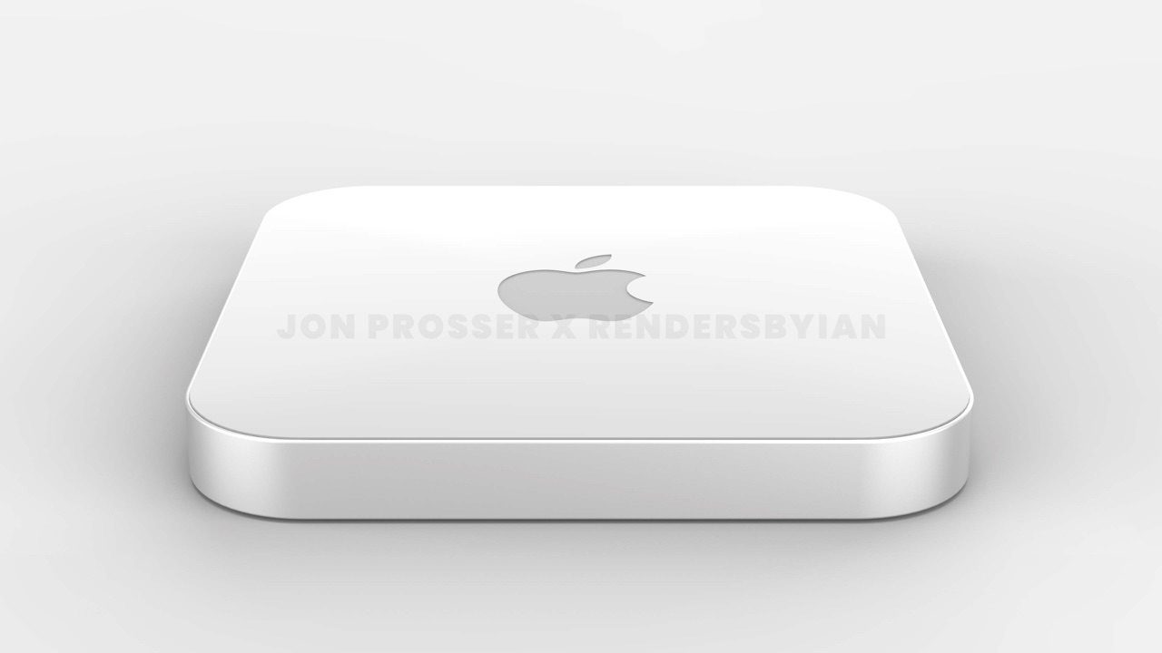 Mac mini M1X render en design.