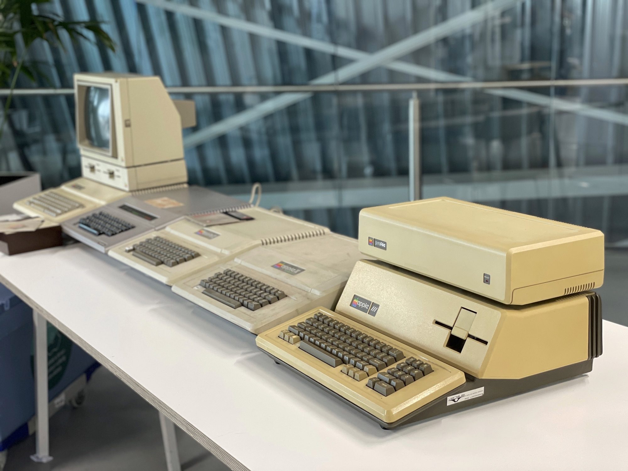 Stukken in Apple Museum van Amac.