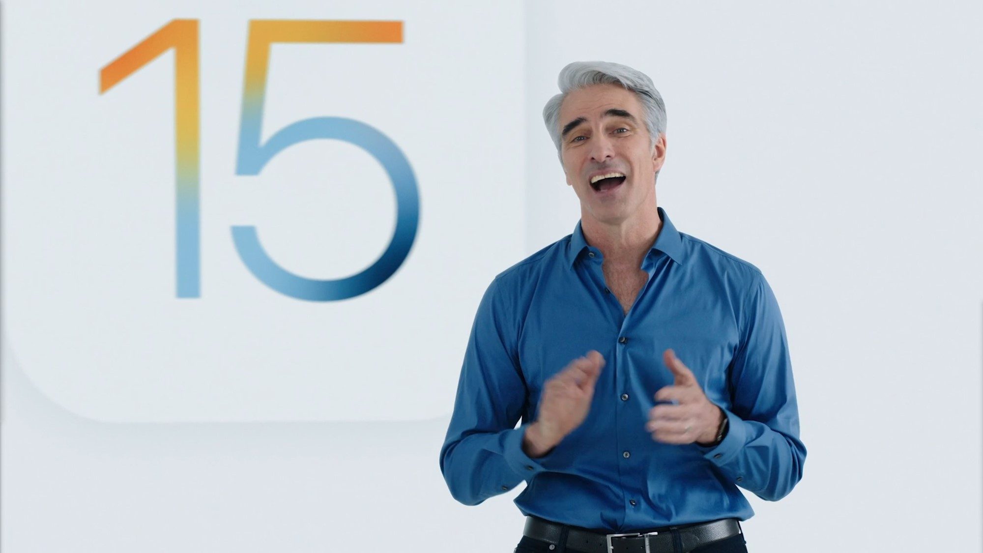 Craig Federighi met iOS 15