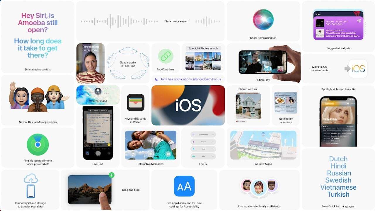 iOS 15 features
