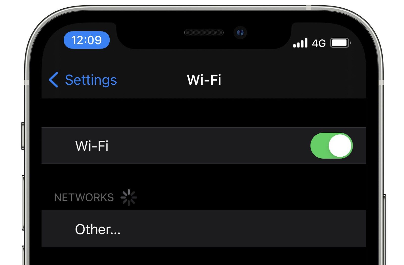 iOS WiFi-instellingen