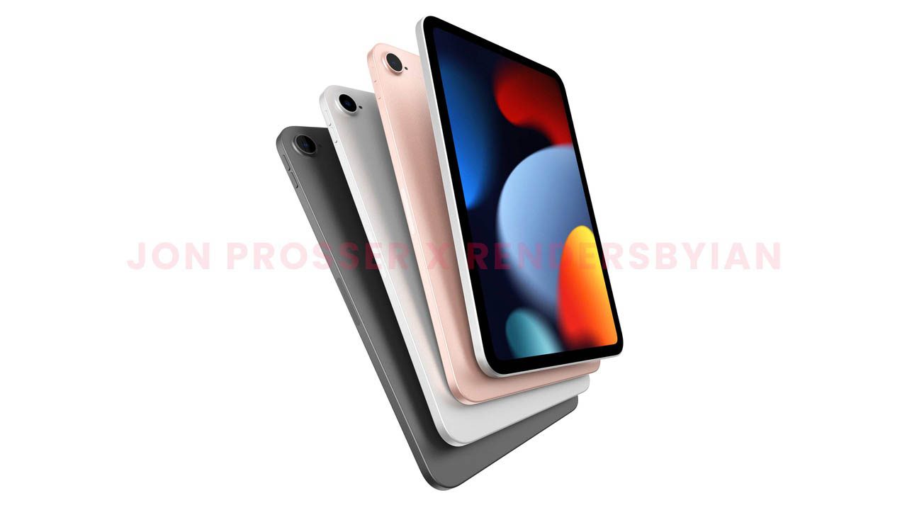 iPad mini 2021 render kleuren