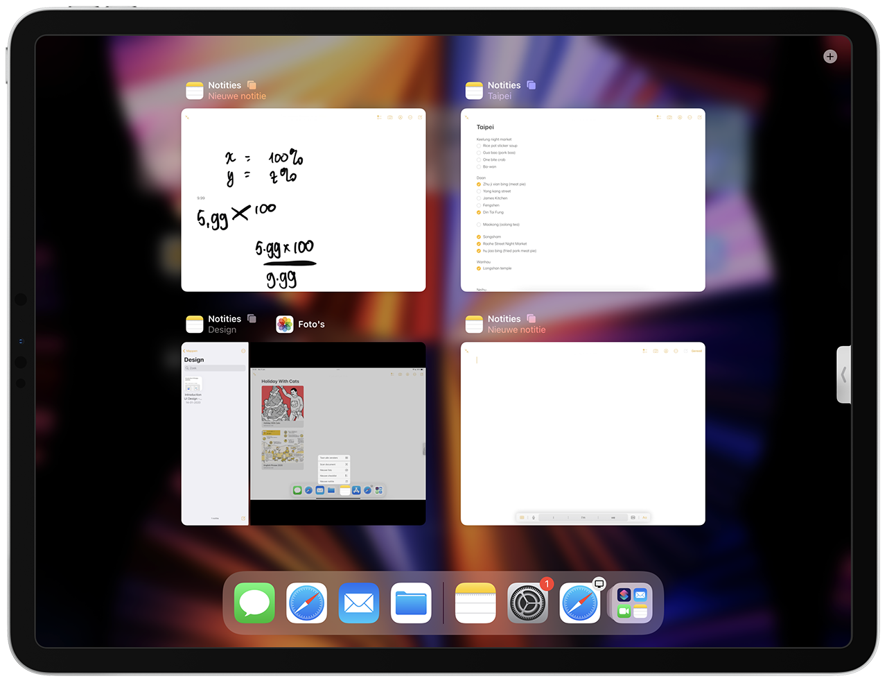 Meerdere vensters op iPad