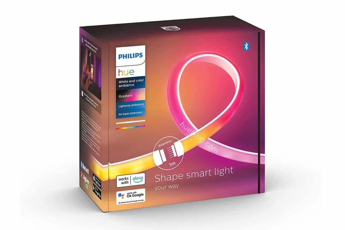 Philips Hue Gradient Lightstrip Ambiance uitbreiding: meerkleurige lichtslang.