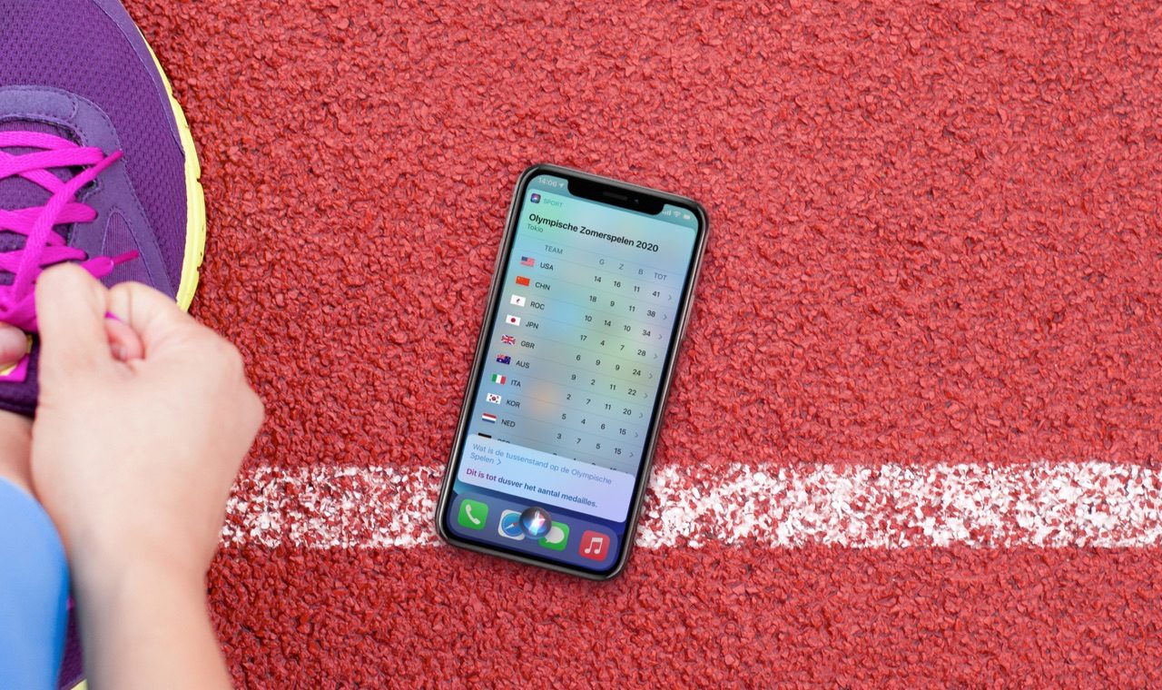 Siri en sport: tussenstand Olympische Spelen.