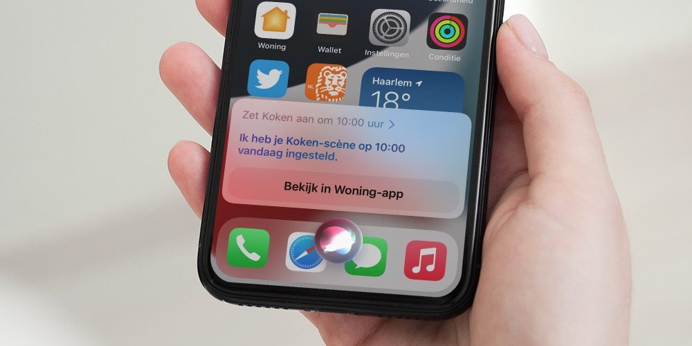 HomeKit inplannen via Siri.