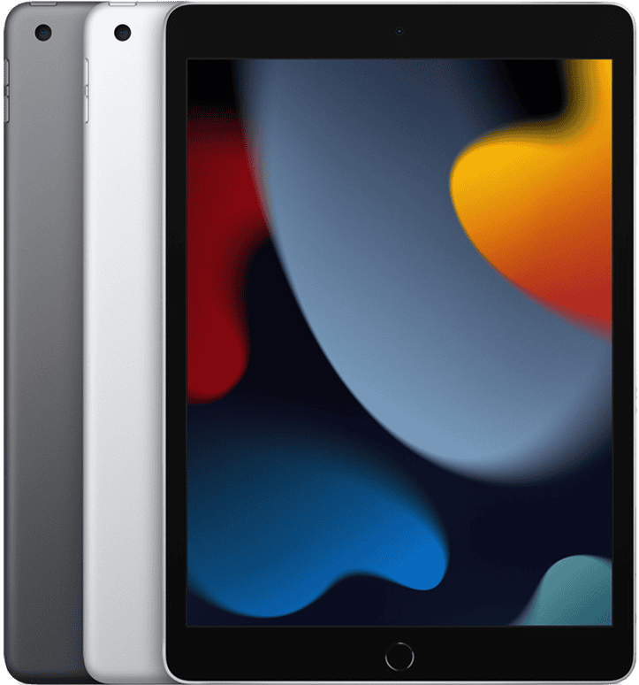 iPad 2021 kleuren in een stapel.