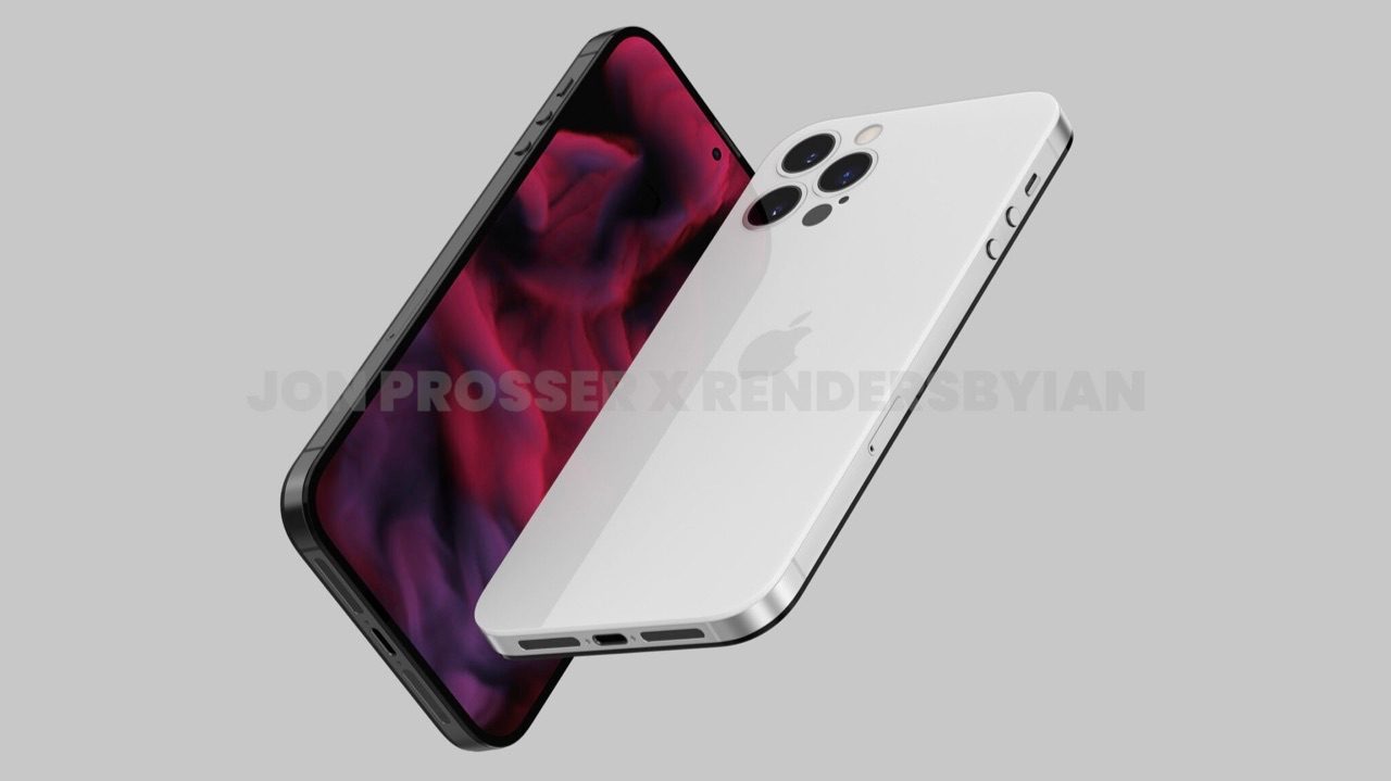 iPhone 14 renders in wit.