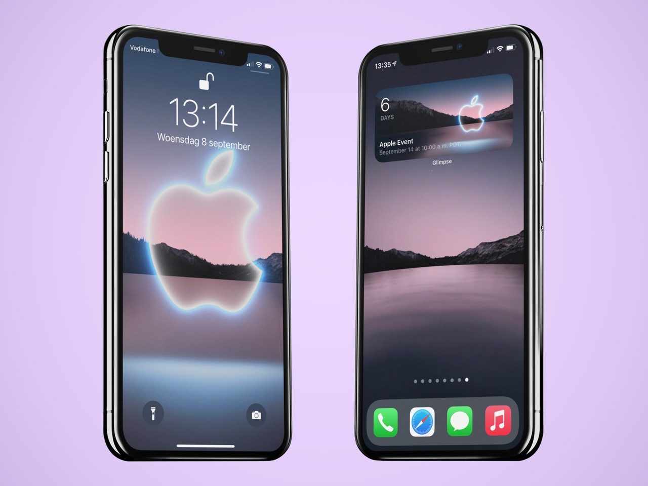 Wallpaper en countdown voor september 2021 event.